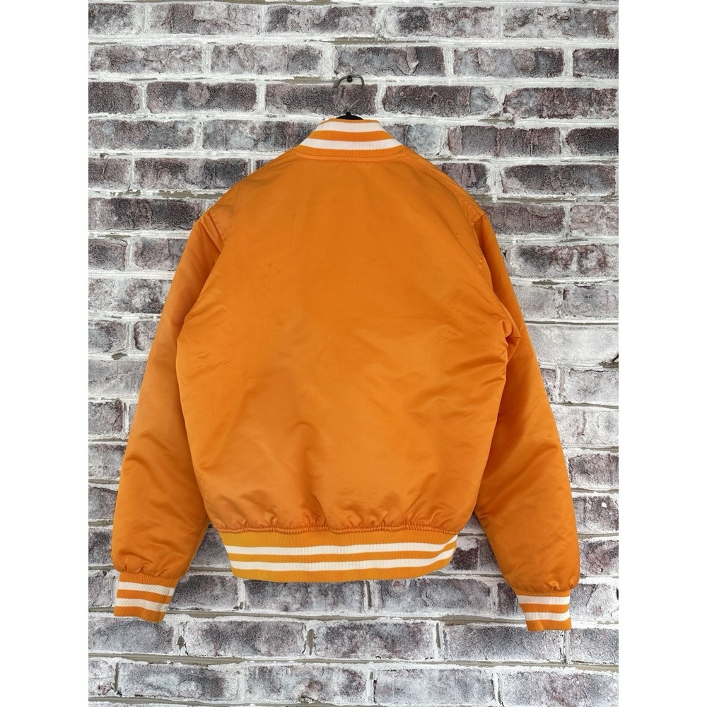 Vintage Tennessee Volunteers Satin Jacket Mens M Vols Satin Starter Orange - Picture 13 of 16